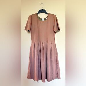 Lularoe Amelia Striped Dress w/ Pockets